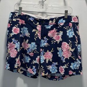 Old Navy Floral Women's Shorts - Navy and Pink